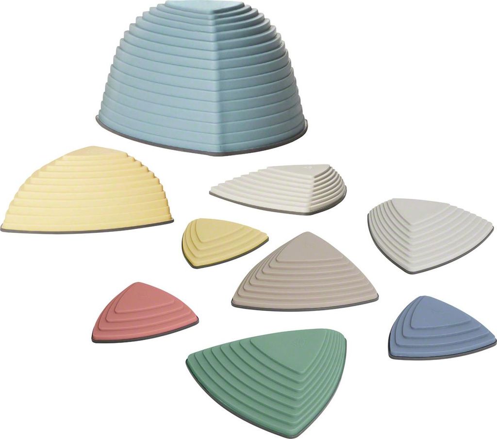 Hügelkuppen und Fluss-Steine Set Nordic, 9-tlg.