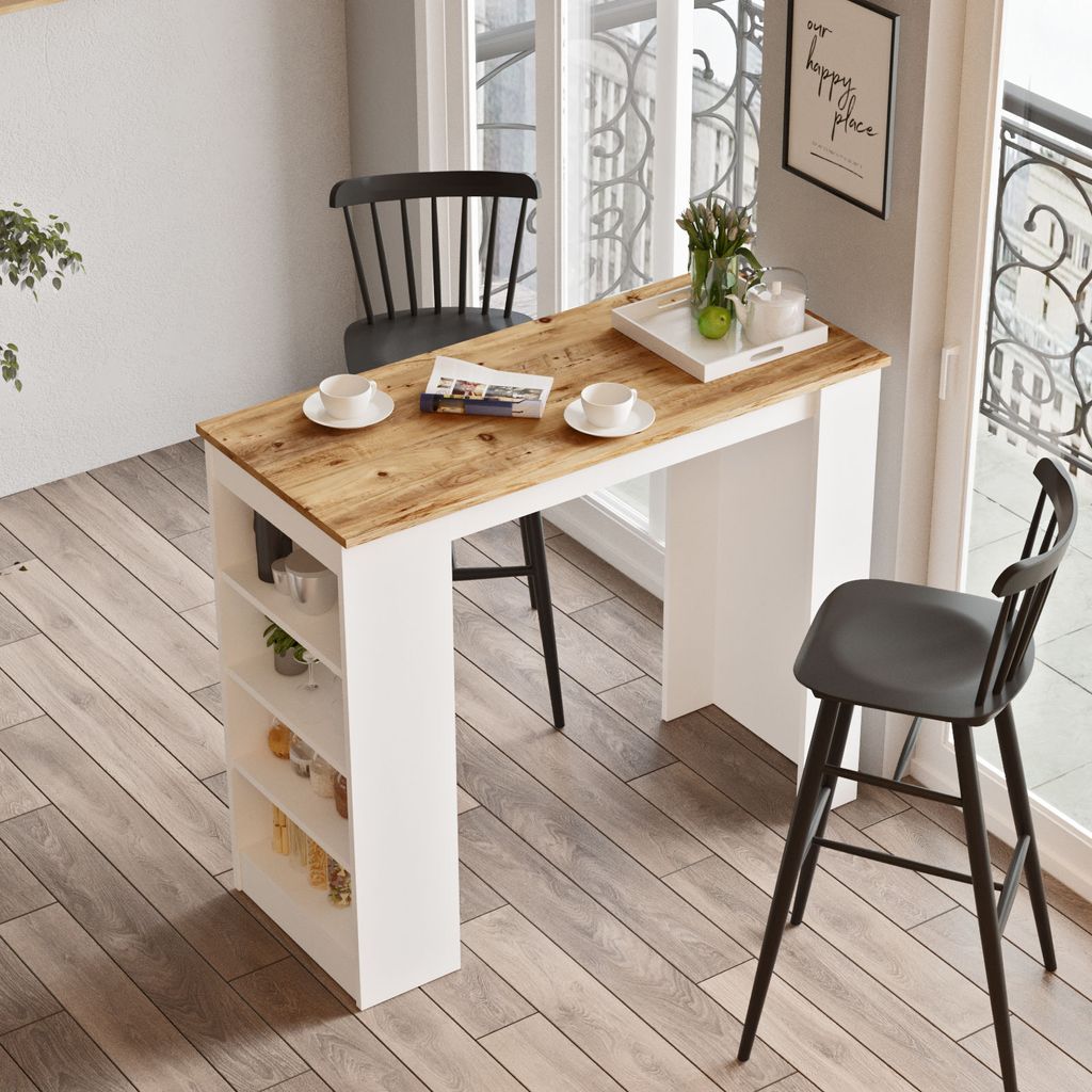 Skye Decor, ST1- ST1 LCS, Atlantikkiefer, Couchtische, 101,8x120x51,6 cm, 100% Melaminbeschichtete Partikelplatte