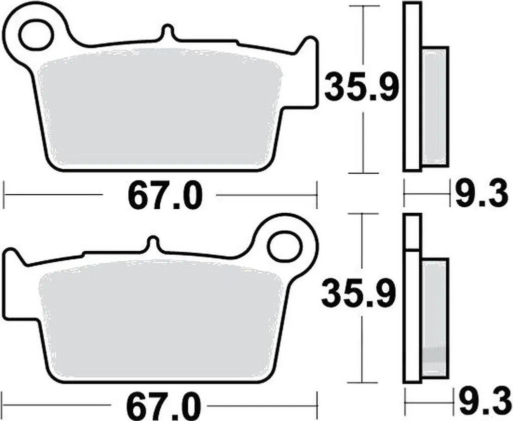 Plaquettes de frein TRW haute friction pour Beta RR 350 EFI Racing 2016