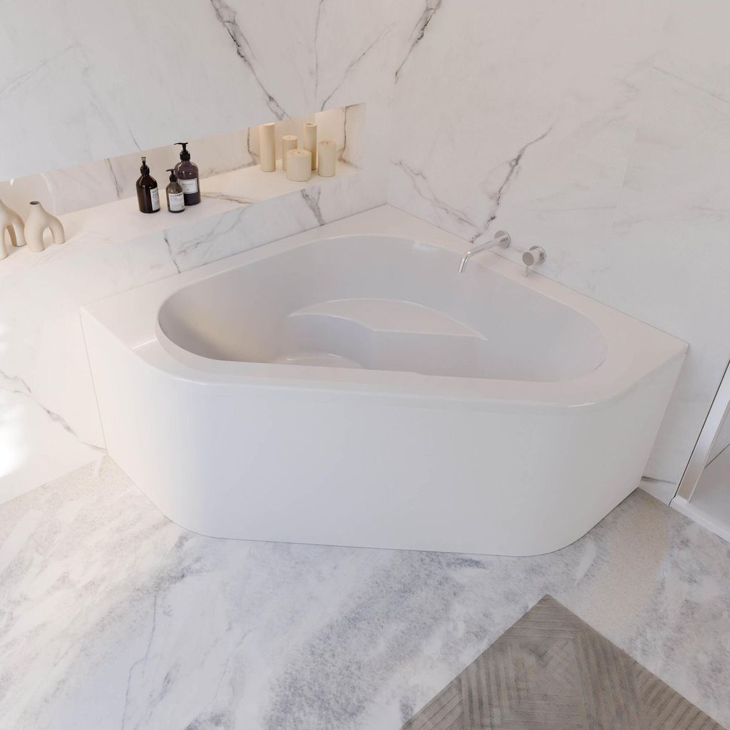 Schulte Eckbadewanne Komplettset Garda, 135x135 cm, Produktbild 