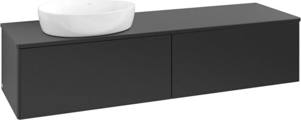 V&B Waschtischunterschrank ohne Frontstruktur -Beleuchtung Antao 160x50cm, WBP-farbe Lac, bla m lacquer