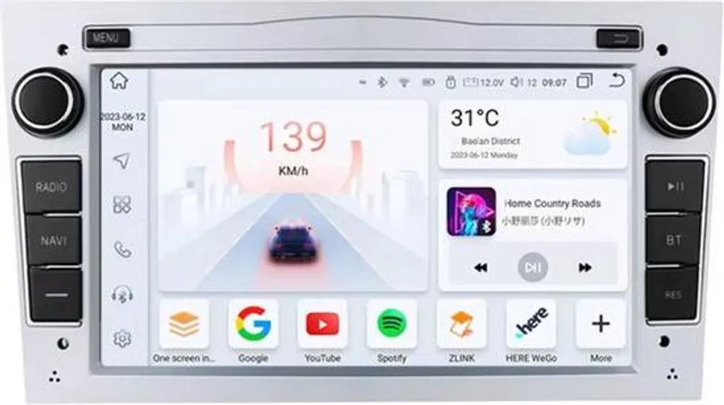 Autoradio Bluetooth Opel avec GPS et Android Auto pour Astra J et Zafira