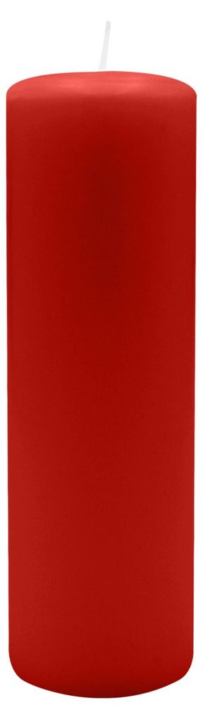 Stumpenkerzen 200 x  Ø 60 mm, Weihnachtsrot Erdbeere, 4 Produktbild 