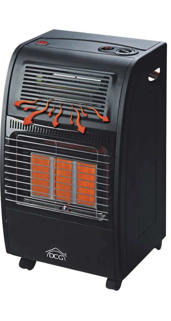 Chauffage infrarouge 4200W Turbo avec 3 niveaux de chauffe Noir