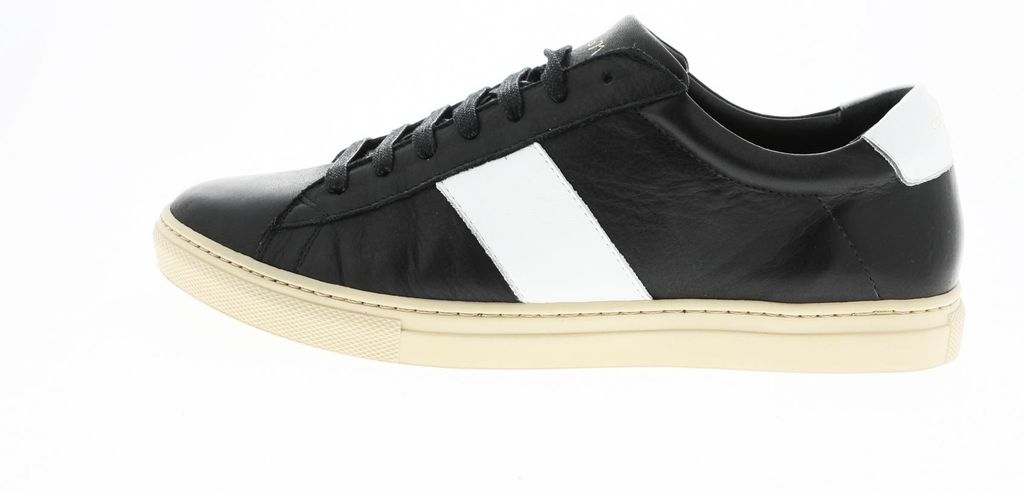 Herren Sneaker Camino71 Schwarz mit weißem Seitenstreifen und bequemer Passform