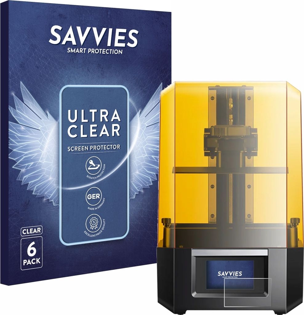 6x Für Anycubic Photon Mono M5s Schutzfolie Savvies Displayschutz Display Schutz Folie Klar Transparent