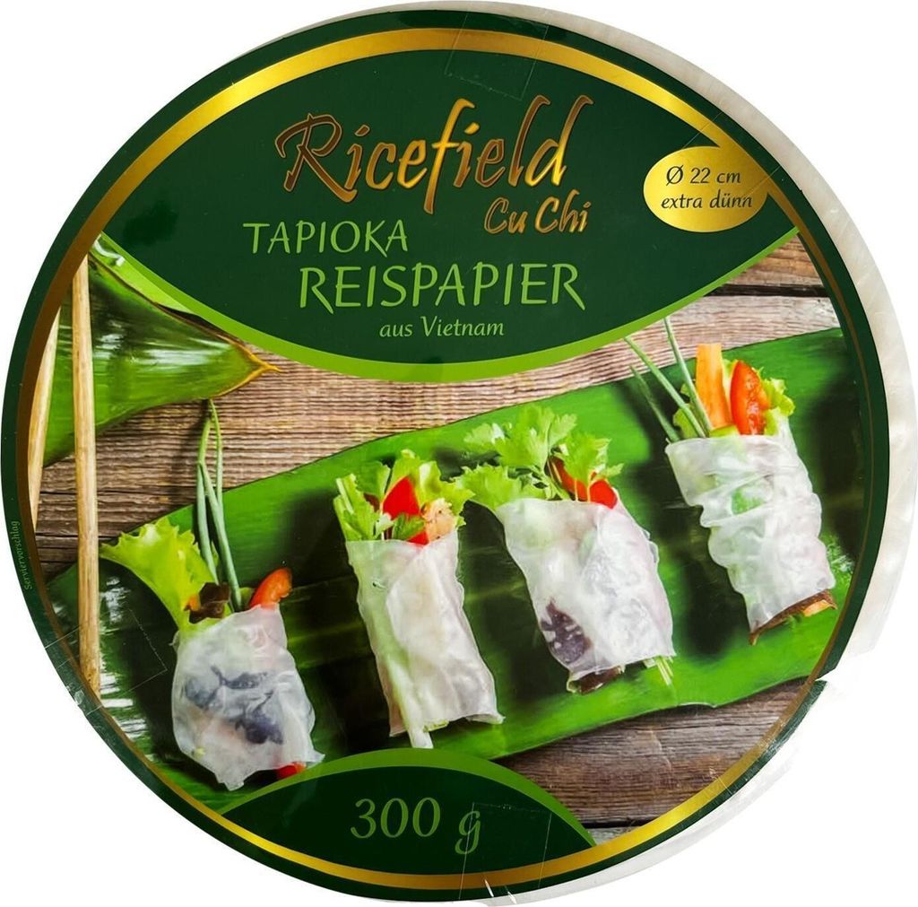 RICEFIELD Tapioka-Reispapier  rund 22cm 300g Produktbild 