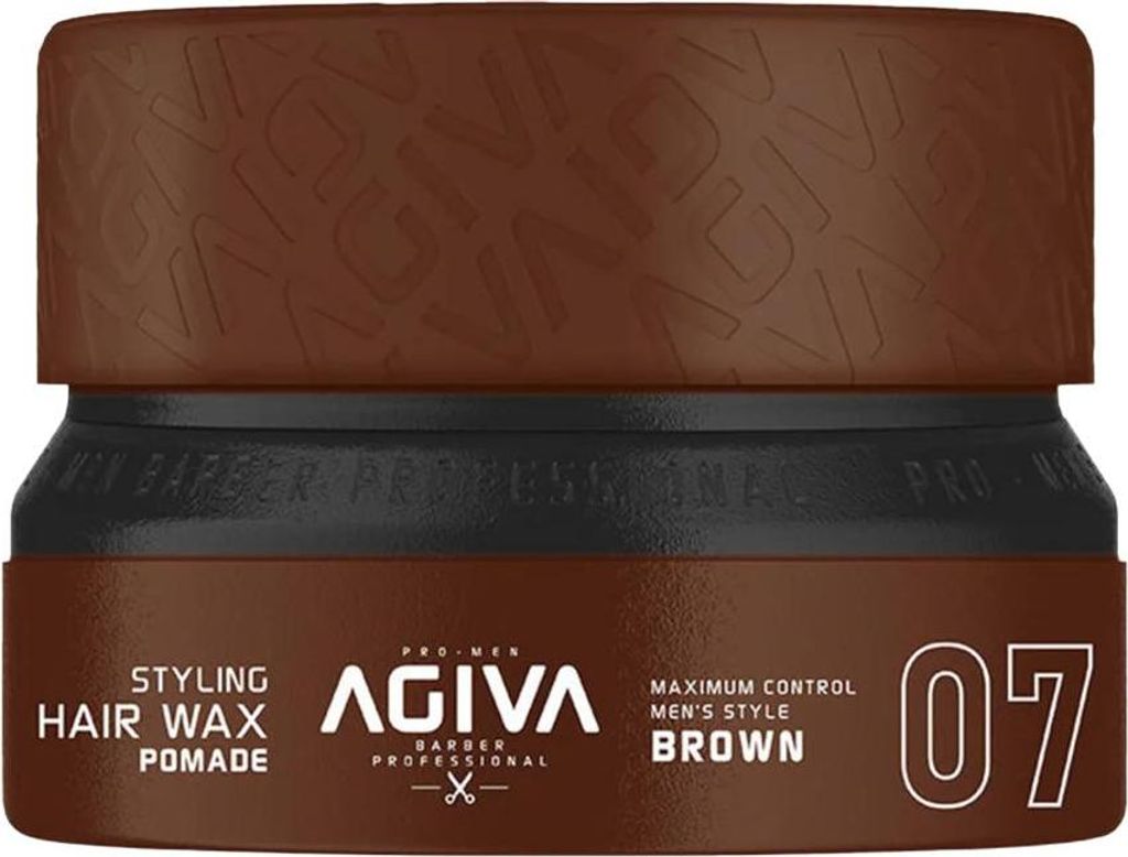 Agiva Styling Hair Wax Pomade - Brown 155 ml Produktbild 