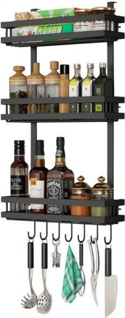 360Home Kühlschrank Regal Gewürzregal Hängeregal trag bis Produktbild 4
