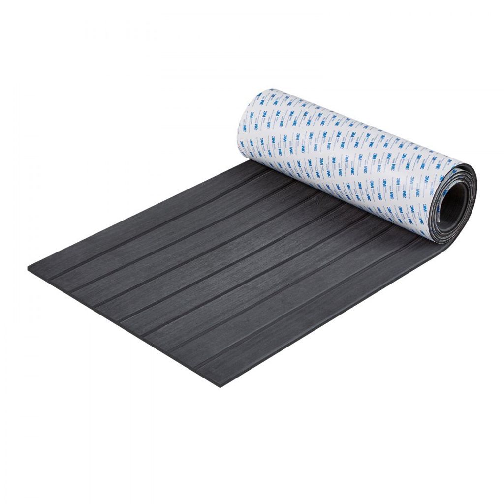 EVA-Schaum-Bootsbodenbelag - Selbstklebender, rutschfester Deckbelag - Marineteppich für Boote, Yachten, Pontons, Kajakdecks - 2400 x 450 x 6 mm -...