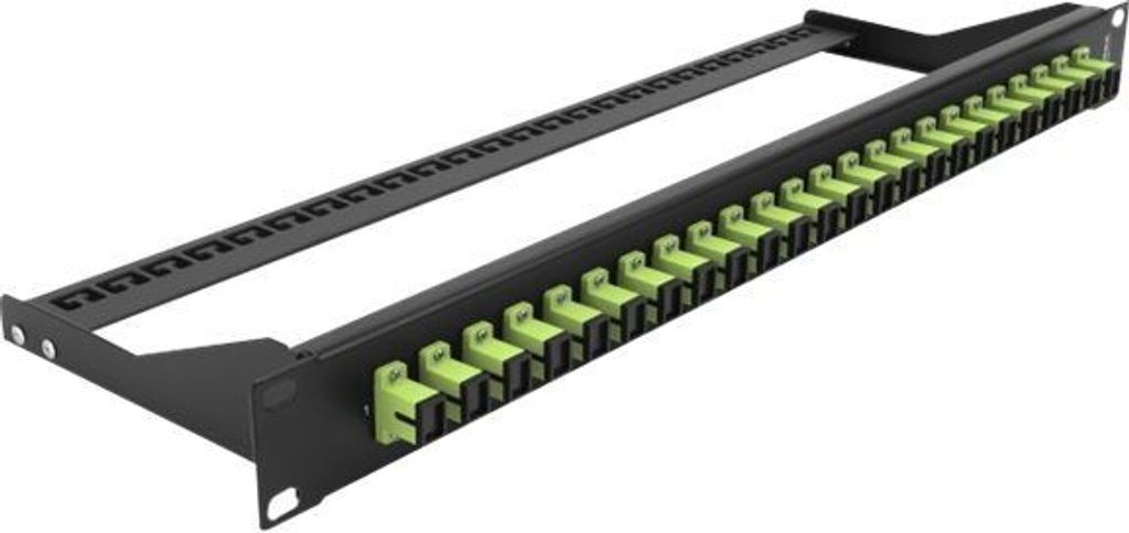 DELOCK 19" LWL Patchpanel 24 Port SC Simplex lindgrün