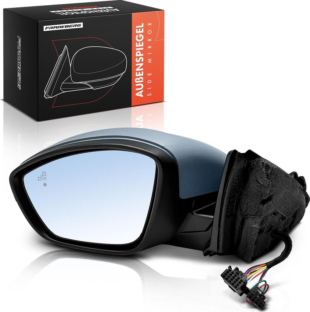 Frankberg 1x Außenspiegel Links für Opel Corsa F P2JO Peugeot 208 II UB UJ UP UW Bj ab 2019