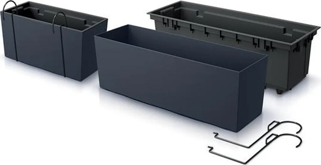 Jardinière Blanche URBI CASE W 58cm: Kit Fixation + Doublure, Pose Simple - 6