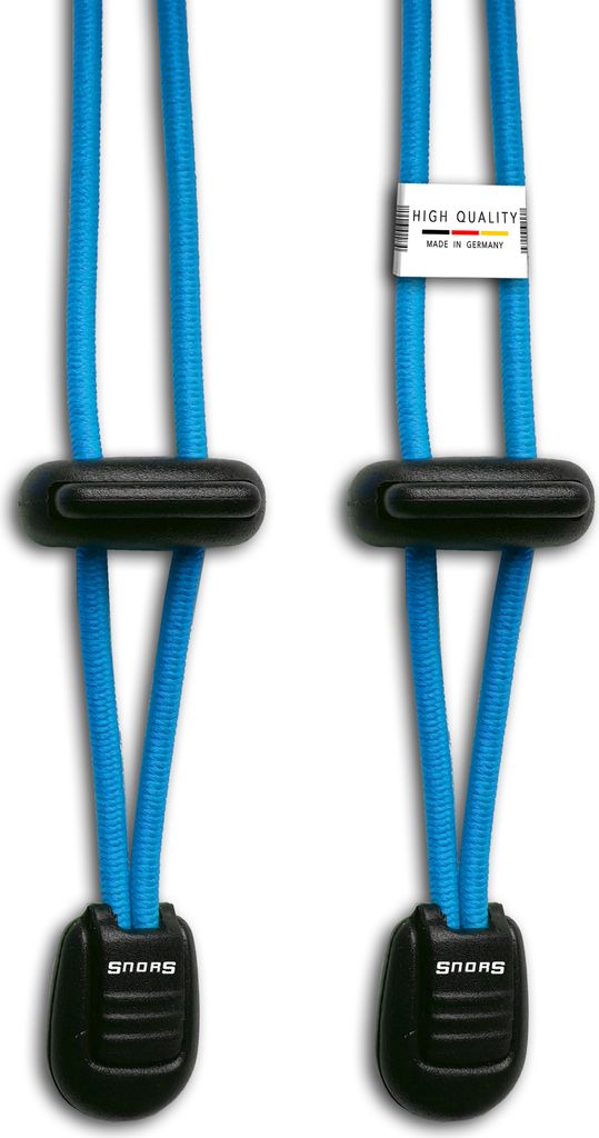 SNORS Schnürsystem - TÜRKIS - 120cm - elastische Produktbild 