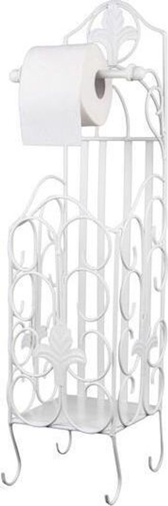 Portarotolo in metallo libero - antico bianco antico Immagine del prodotto 