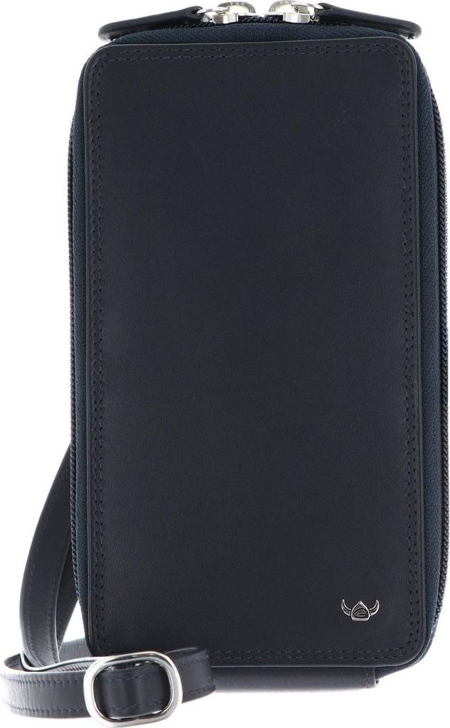 Golden Head Leder Handytasche Polo RFID Protect Handy-RV-Umhängetasche 4046 Marineblau dunkelblau