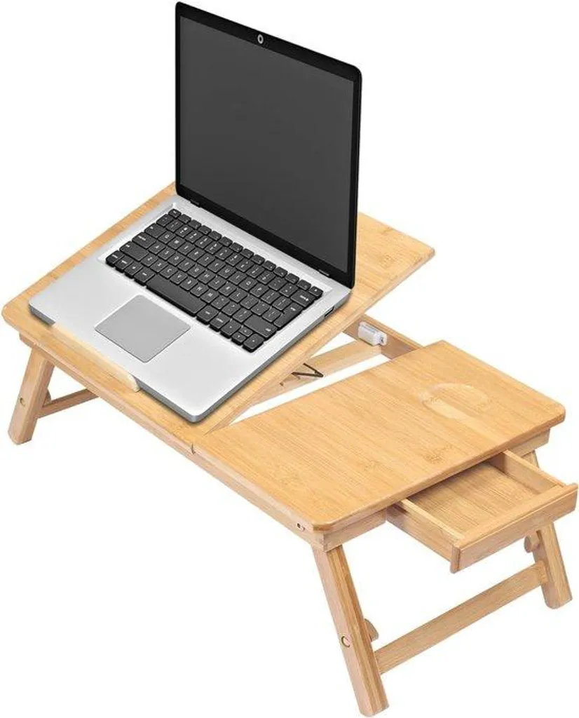 Table d'appoint en bambou pour PC portable : fini les douleurs de dos