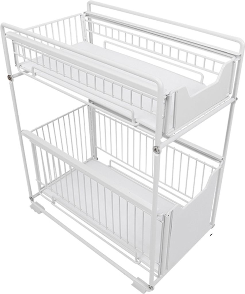 2 Etagen Schiebeschrank Korb Ausziehbarer Organizer Produktbild 5