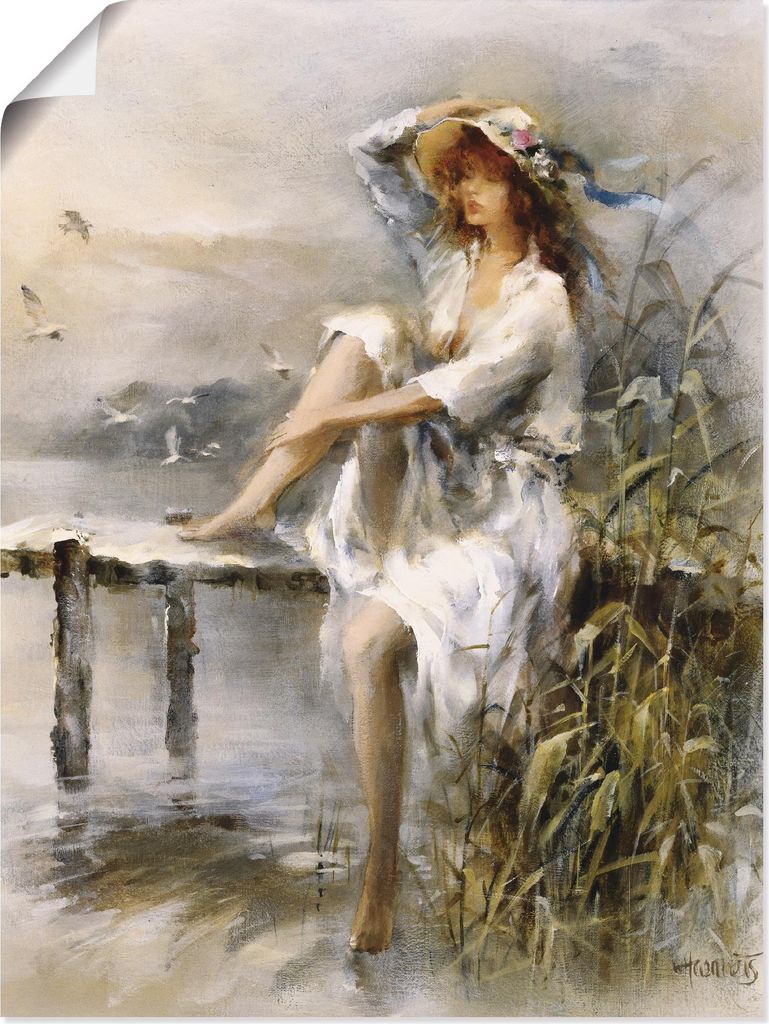 ARTland Poster Wasserseite Größe: 60x80 cm