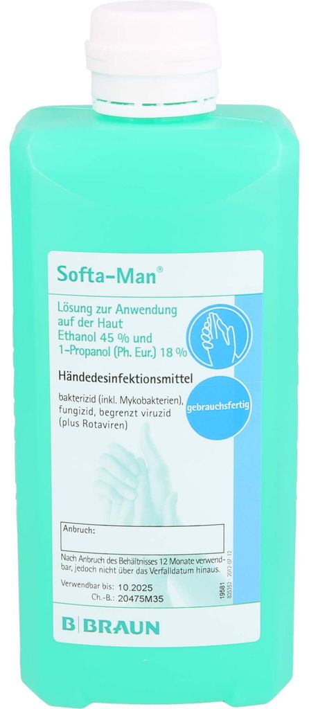 BRAUN Softa-Man Händedesinfektionsmittel, 500 ml Lösung Produktbild 