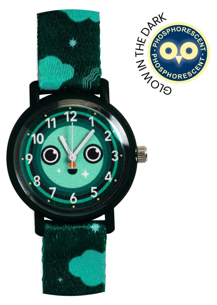 Montre Djeco Bonne Nuit avec cadran lisible et bracelet illustré enfant