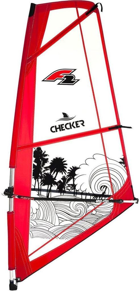 F2 CHECKER Complete RIGG 4,5 m2 Unisex SUP Sail Surf sail Immagine del prodotto 