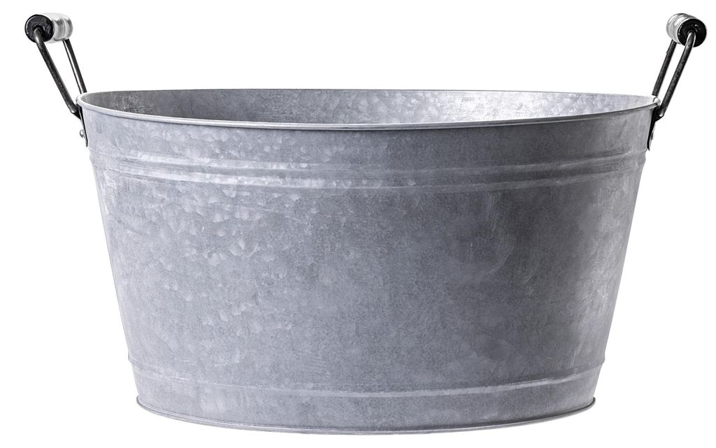 Bac en zinc KADAX 13 L pour le jardin, bac à plantes en Image du produit 