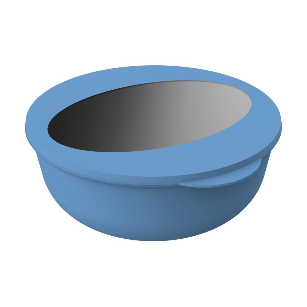 Praktische 2,2 l Food-Bowl "ToGo" - in den Farben Braun, Schwarz, Blau, Grün und Rot: Stilvolles Design, Ideal für Mittagessen und Snacks unterwe...