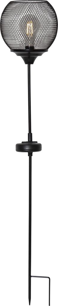 LED-Solarstab 'Sunlight', schwarz, Metall