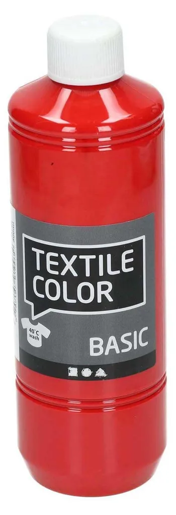 Teinture textile rouge liquide 500ml à haute résistance au lavage