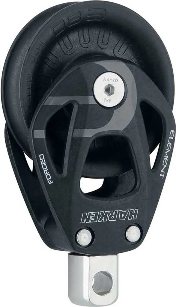 Roulette de pied de mât Harken 60 mm avec goupille 10 mm noire