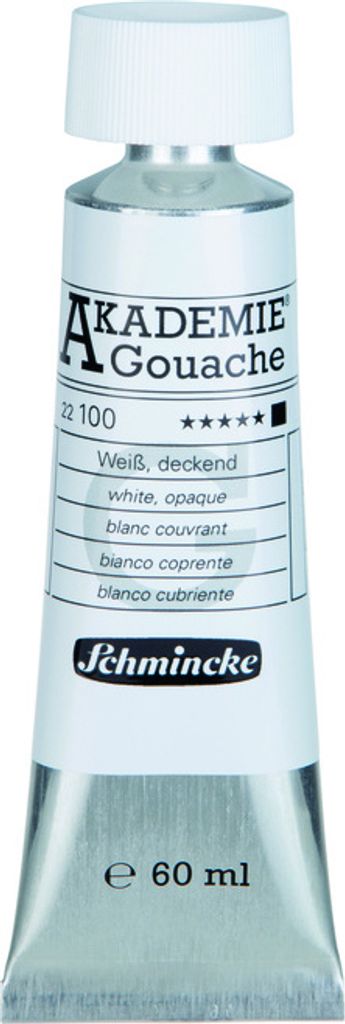 Schmincke 60ml AKADEMIE Gouache Weiss deckend Gouache 22 Produktbild 