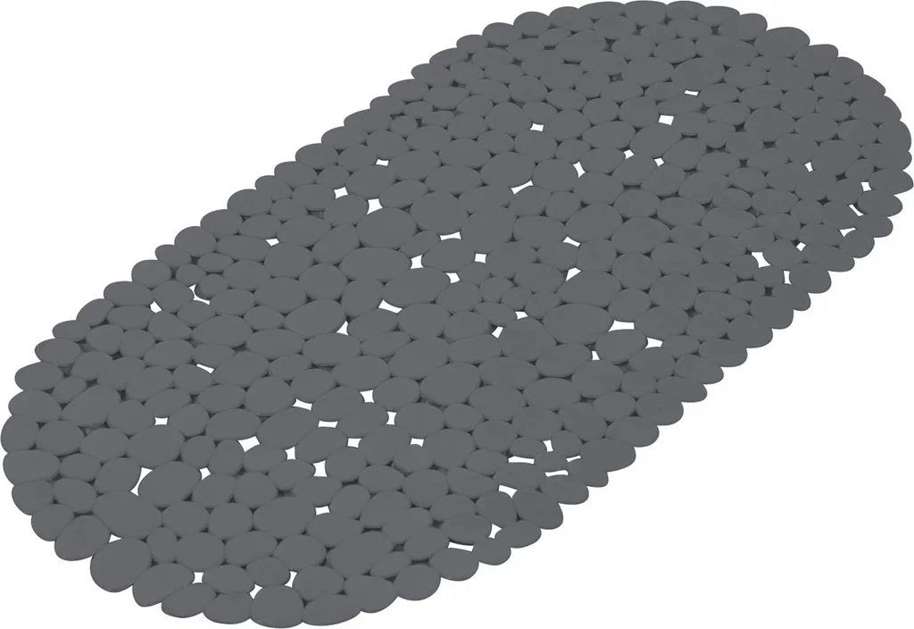 Tapis de douche antidérapant enfant 36x69 cm gris foncé pour salle de bain