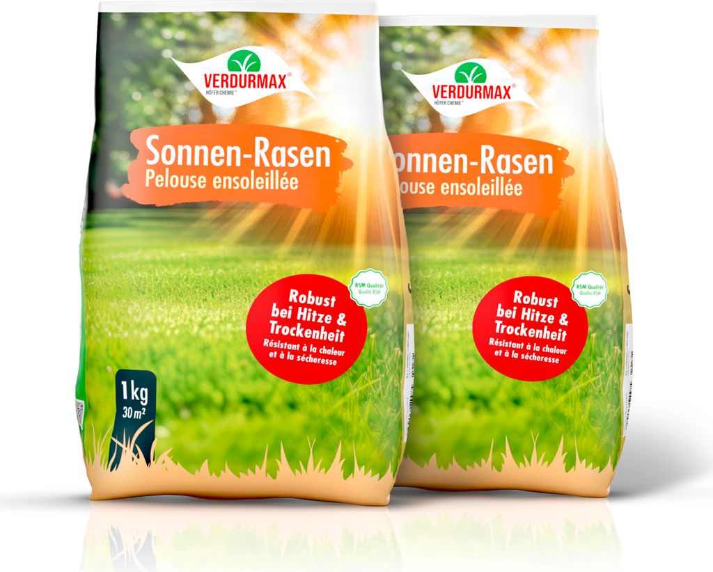 2x1 kg VERDURMAX Trockenrasen Samen