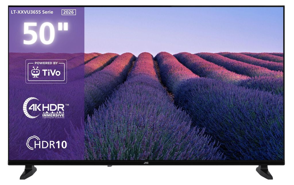 JVC LT-50VU3655 50 Zoll Fernseher 4K UHD Smart TV by TiVo Produktbild 