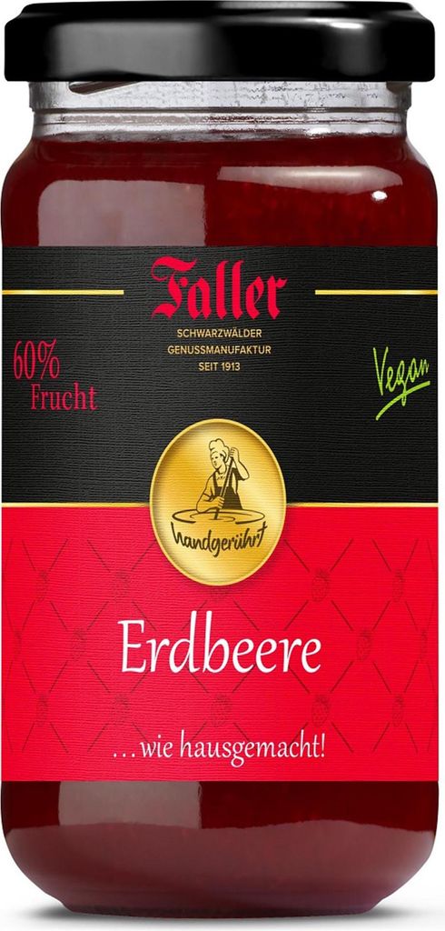 Faller Jahodový džem Extra z Čierneho lesa · 60 % ovocie · Obrázok produktu 