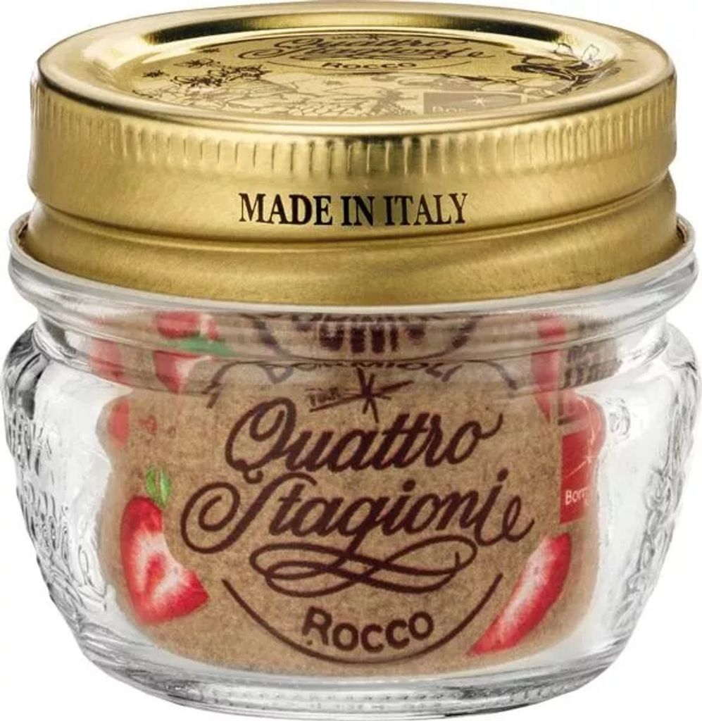 Quattro Stagioni Einmachglas 4cl m. Deckel - 24 Stück