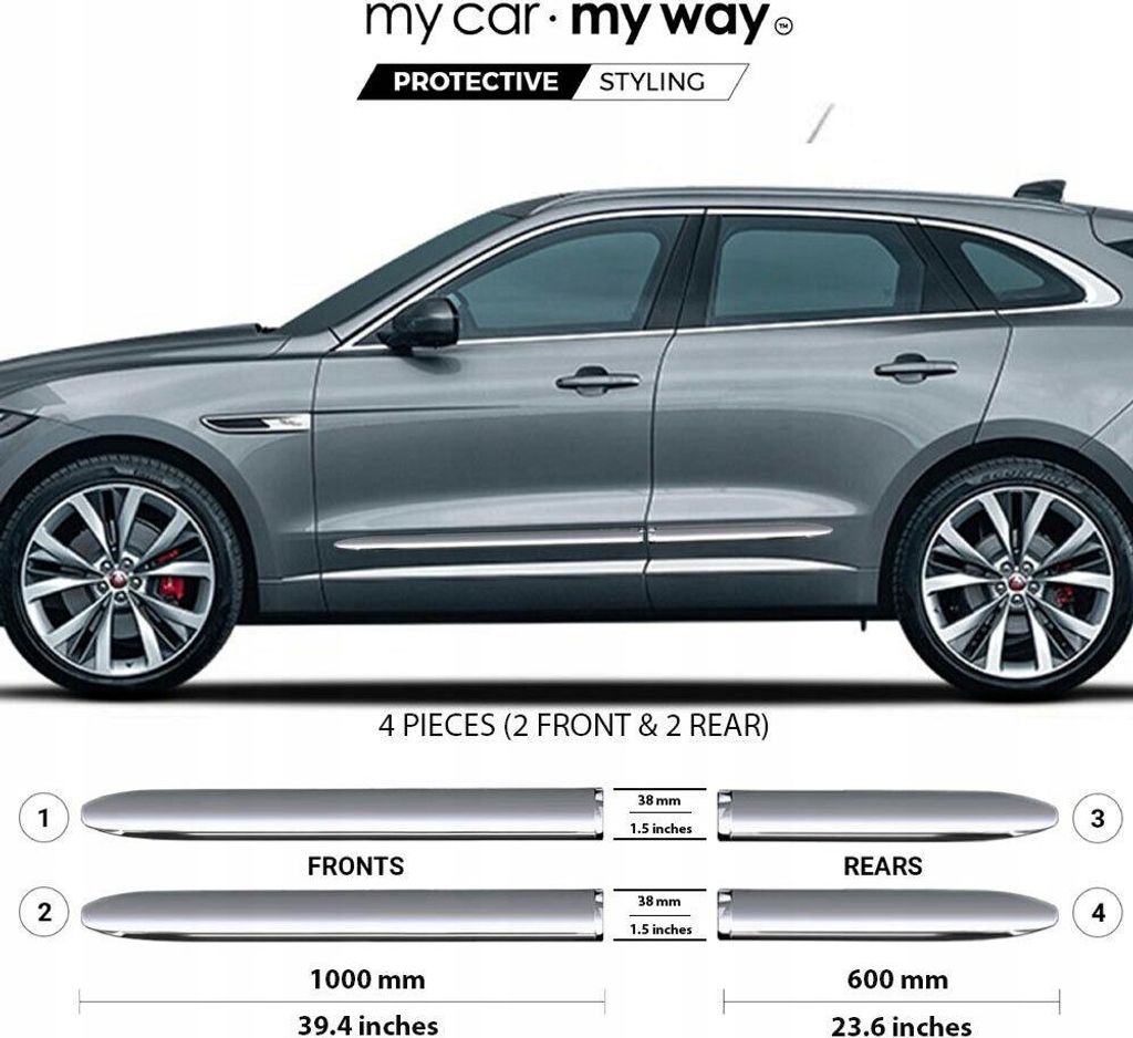 JAGUAR F-PACE - CHROM-Türschutzleisten