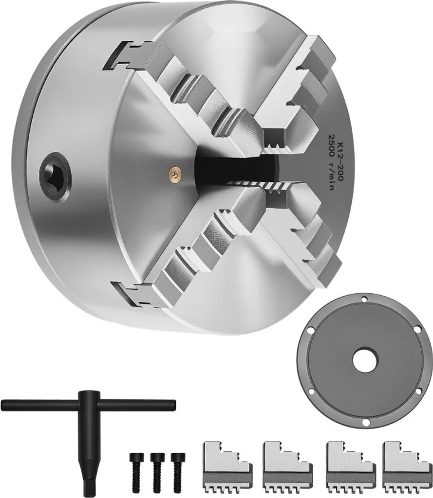 Mandrin 4 mors 200mm pour usinage de précision et pièces atypiques