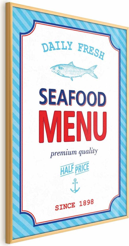 Posterpapier Poster - Menu 21x30 cm Text m-A-0903-ao-a