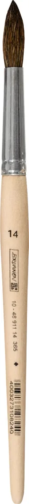 Lot de 12 Pinceaux BRUNNEN 104891114 Taille 14 pour Peinture Art