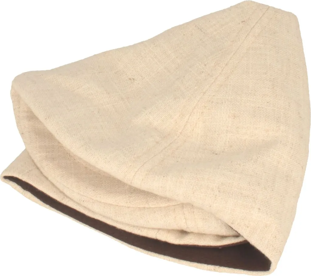 Flat Cap Uomo Hut-Breiter Look Lino - Accessorio Estate Traspirante - 4