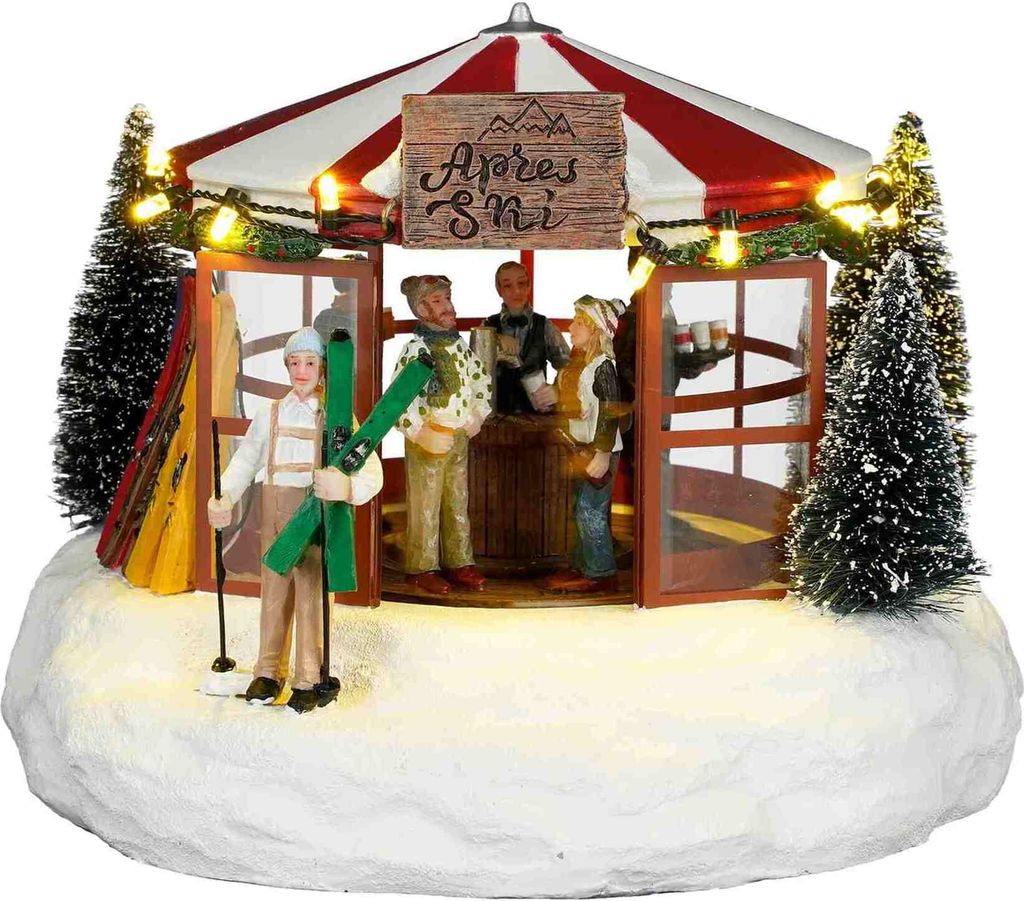 Luville Weihnachtsdorf Apres ski - 20x19x15 cm - Polyresin - Mehrfach