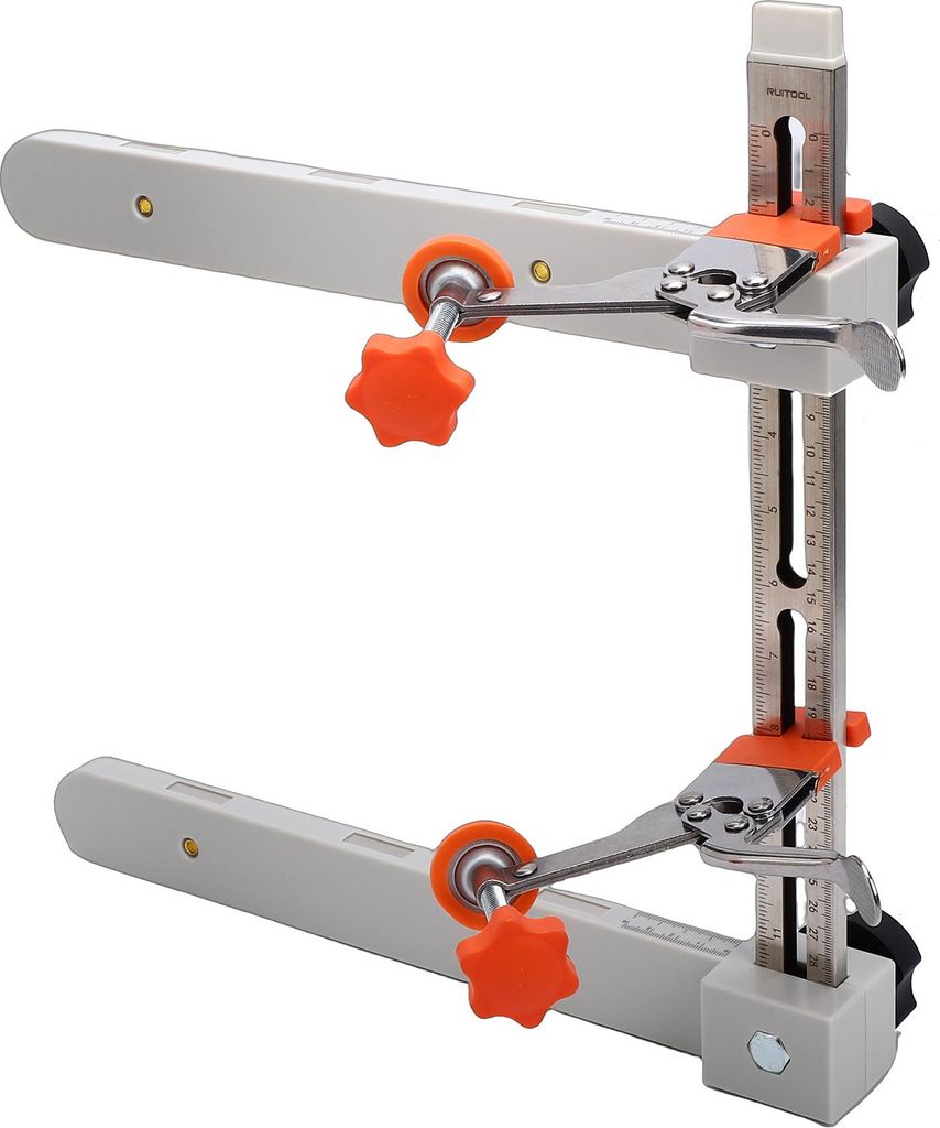 Schubladenführung mit magnetischen Armen Doppelskala Markierungen Verstellbare Klemme Schrank Datei Schublade Schienen Werkzeug Schublade Regal Pi...