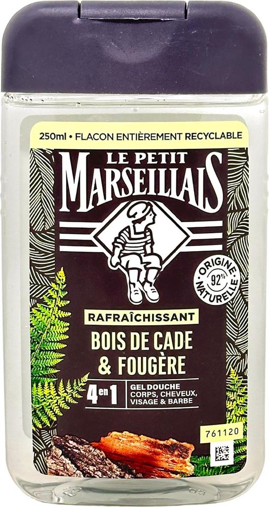 Le Petit Marseillais Bois de Cade et Fougère 250ml – Wacholder & Farn-Duft
