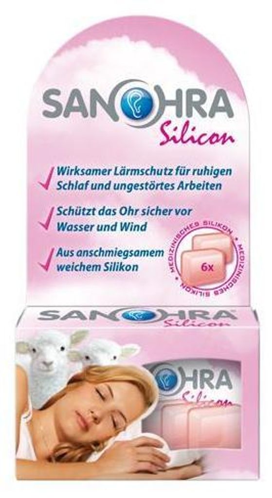 SANOHRA silikonové špunty do uší, 6 špuntů do uší Obrázek produktu 