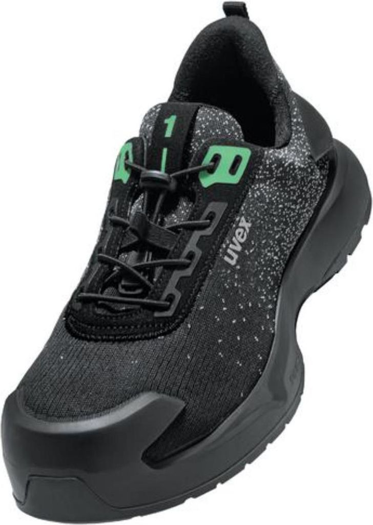 uvex 1 x-craft Sicherheitsschuh Halbschuhe S1 PL, schwarz/grün schwarz/grün 44