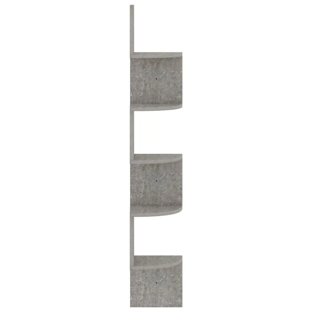 Maison Exclusive Scaffale Angolare 19x19x123cm Grigio Cemento - 4
