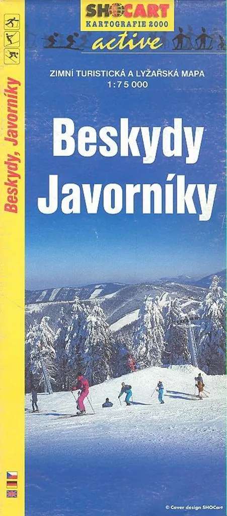 Carte Beskydy et Javorníky : Carte de Randonnée Hivernale et Ski