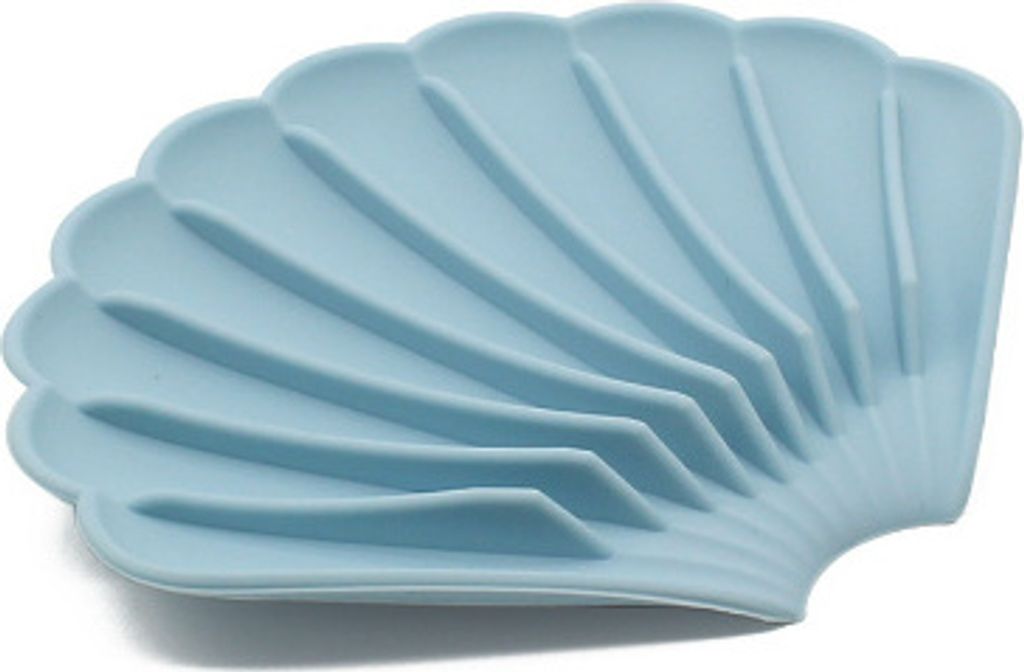INF Silikon-Seifenhalter mit Abfluss Blau